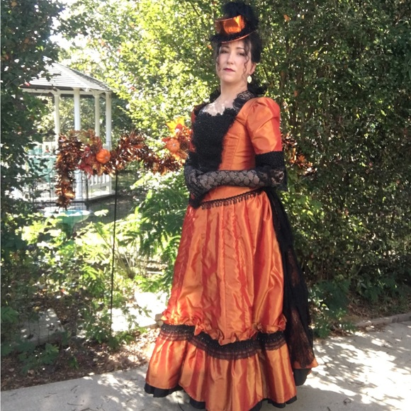 1880s Victorian Bustle Steampunk Cosplay Costume Halloween, Theater, Reenactment - Picture 6 of 9